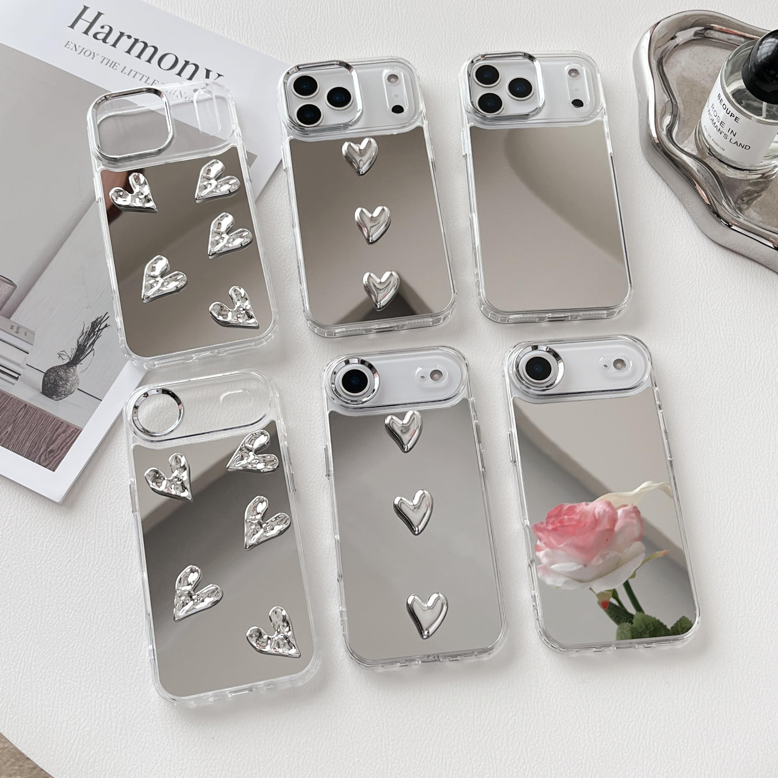 Amazon.co.jp: ZTOFERA iPhone 17 Pro Maxケース用、かわいい3Dハート